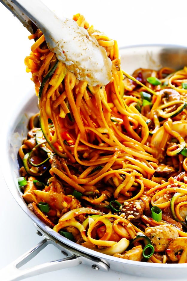 Kung Pao Chicken Noodle Stir-Fry