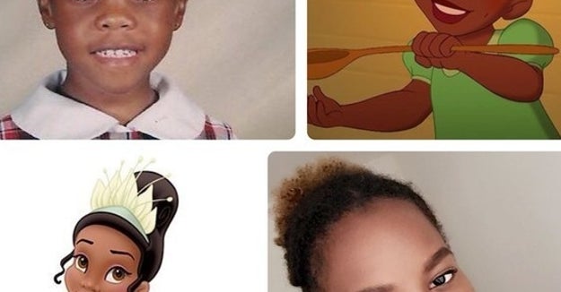 This girl, who definitely resembles Princess Tiana: