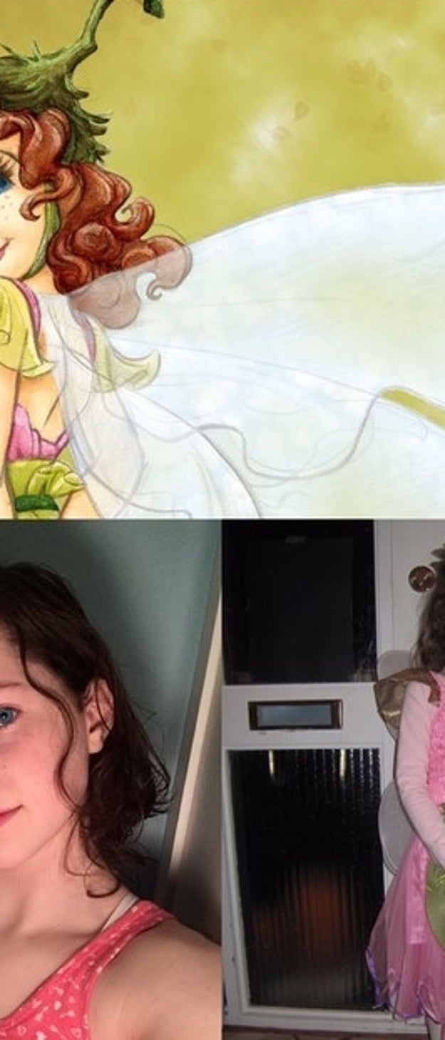 This girl, who looks so much like Tinkerbell's fairy friend Prilla it's scary: