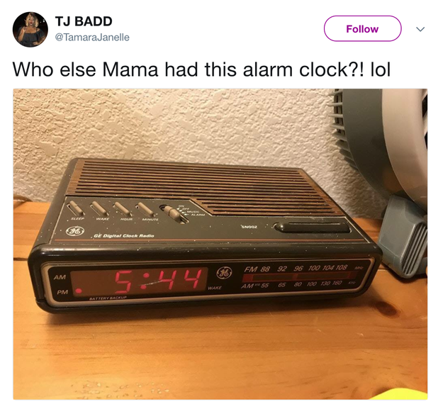 On that one clock everyone's mom had: