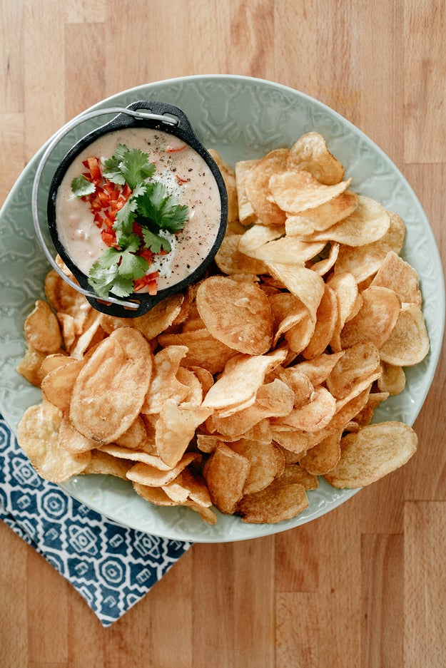 Yogurt Queso With Cilantro Cream