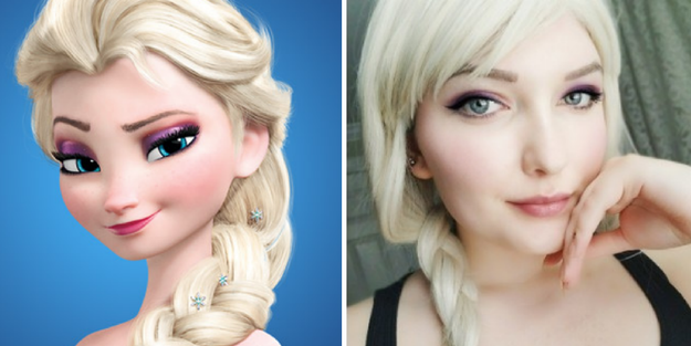 This girl, who has Elsa's reserved elegance, not to mention her eyes: