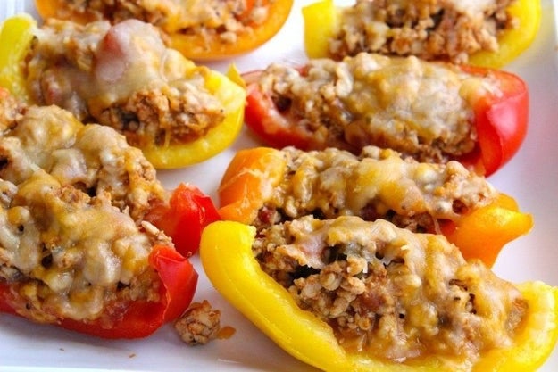 Stuffed Bell Pepper Boats