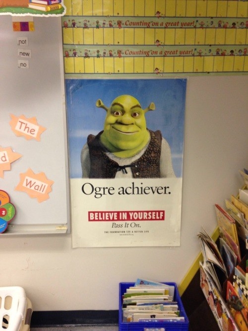 This motivational teacher who found the perfect opportunity for a pun: