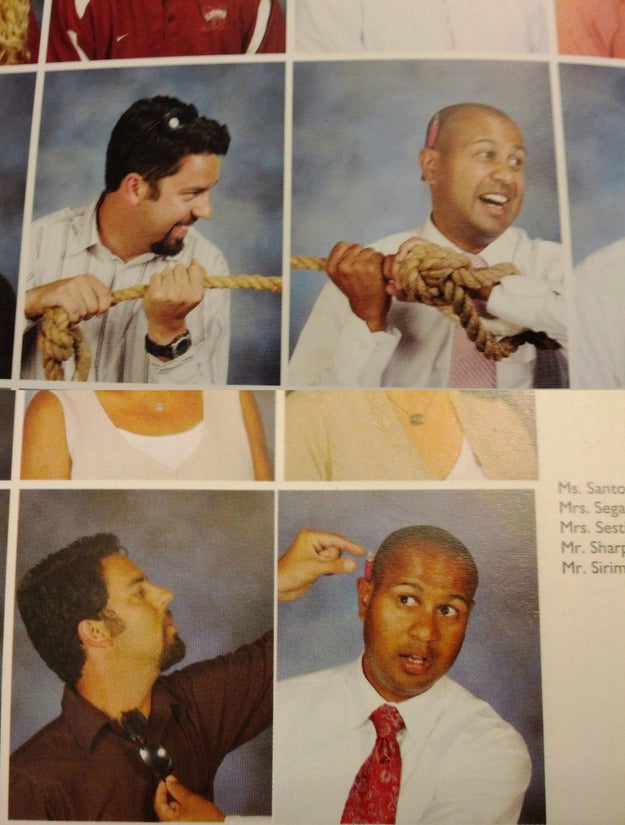 These colleagues with a running streak for best matching Yearbook photos: