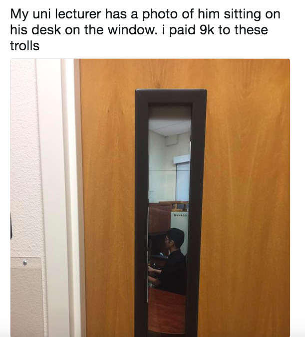 This trickster whose office hours were an illusion: