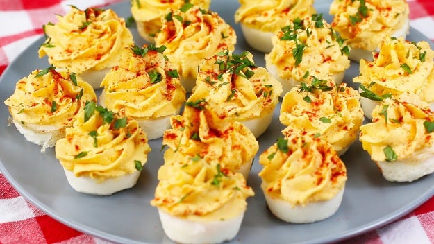 Muffin Tin Deviled Eggs that are going to be the biggest help next time you host a dinner party.