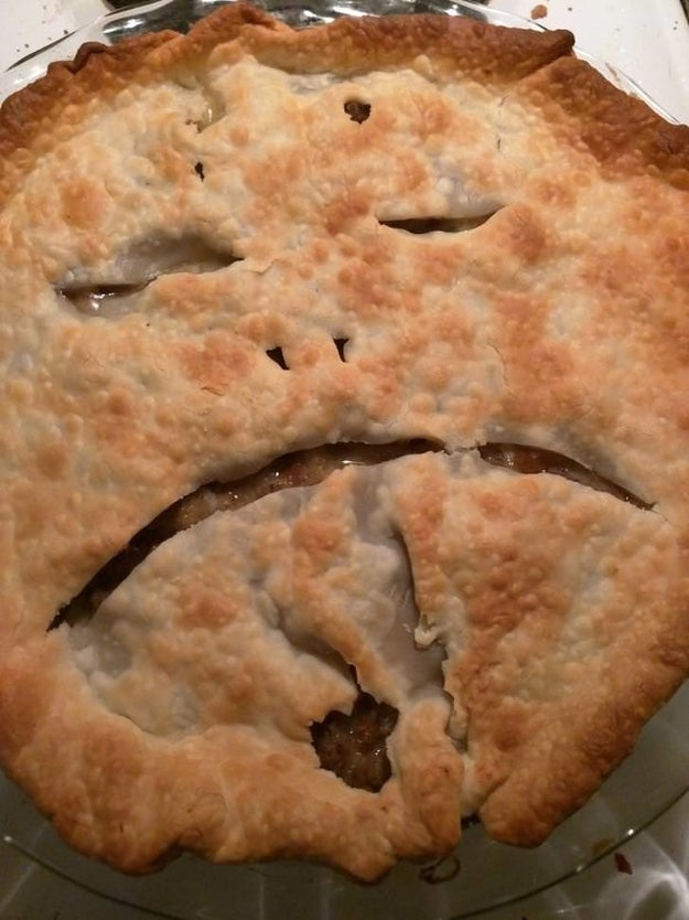 Or when he vents the pot pie like this: