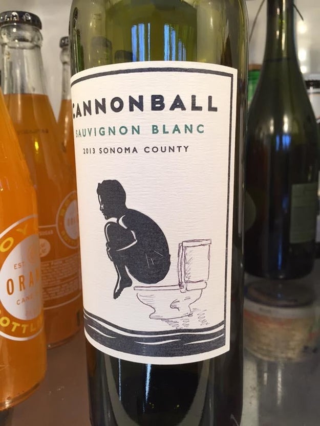 This husband's wine bottle doodle: