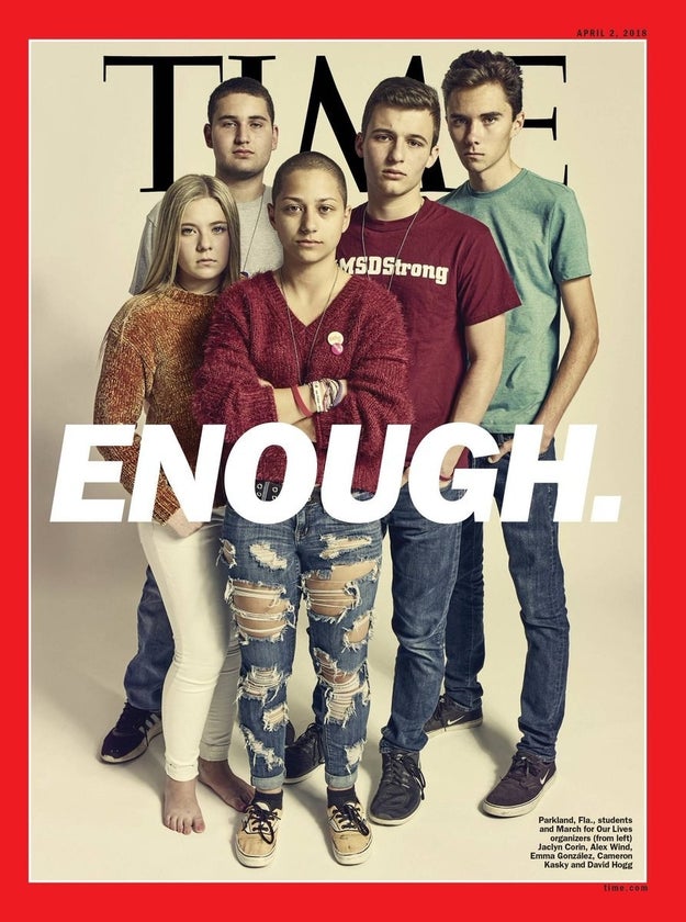 Earlier this week, the group got back in touch with me to make sure I was aware one of the Parkland student activists, Jaclyn Corin, was receiving criticism online for not wearing shoes on the recent Time cover.