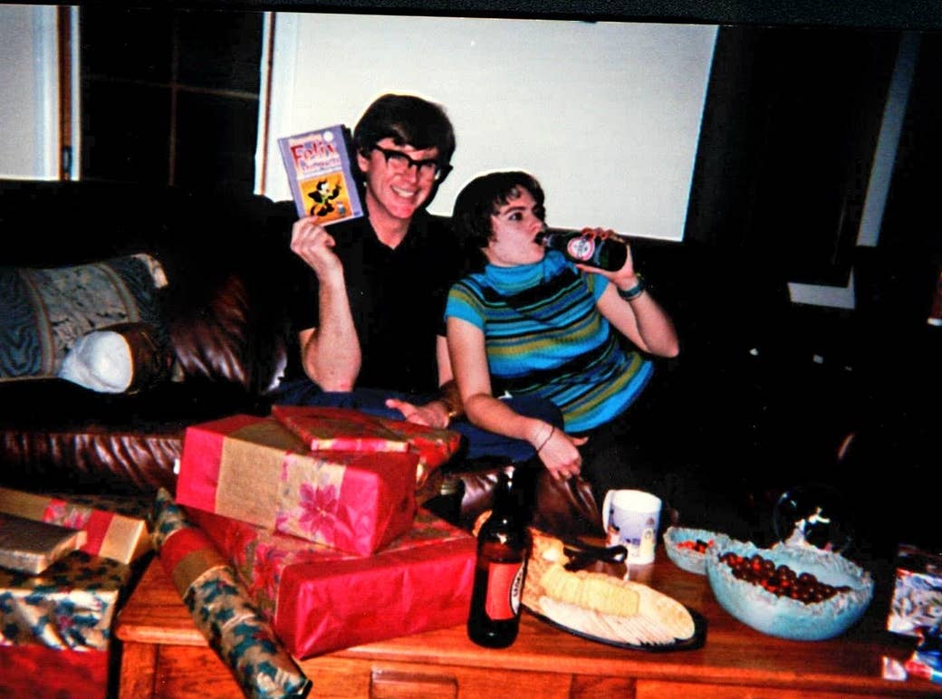 Kricfalusi and Byrd on Christmas Eve in 2000