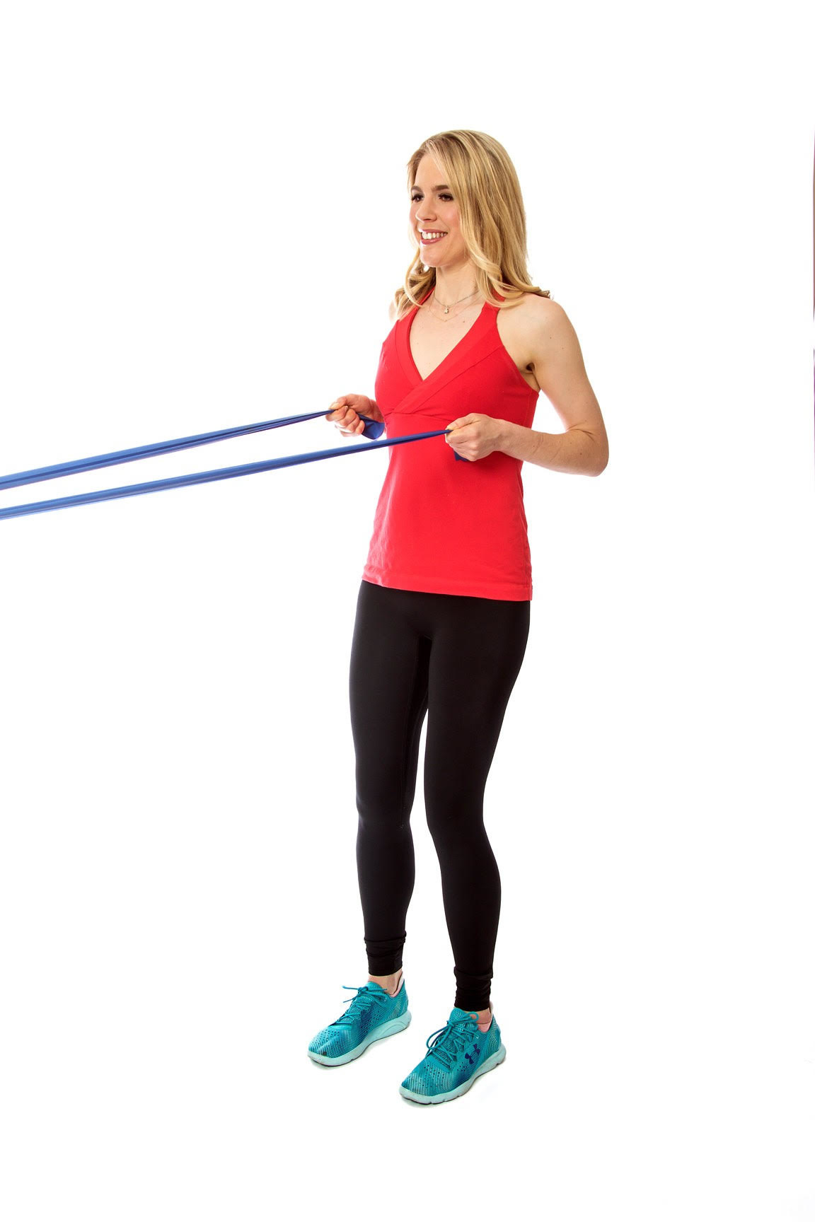 Note: Progress or regress the exercises depending on your age, fitness level, injury history, and goals. For example, add weight to the squat to make it harder, use a resistance band for the row if you train at home, and if the single-leg hip hinge is too challenging, train balance by simply standing on one leg. Basically, think of these as “guiding principles”; take the principles and make them appropriate for YOU. Check out the workouts here!