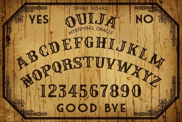 Estefanía and her friends were playing on a Ouija board, but got interupted when a teacher found them and put an end to their game.