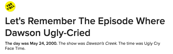 James Van Der Beek Just Spoke About His Viral Crying Face Meme And Its Honestly Great 