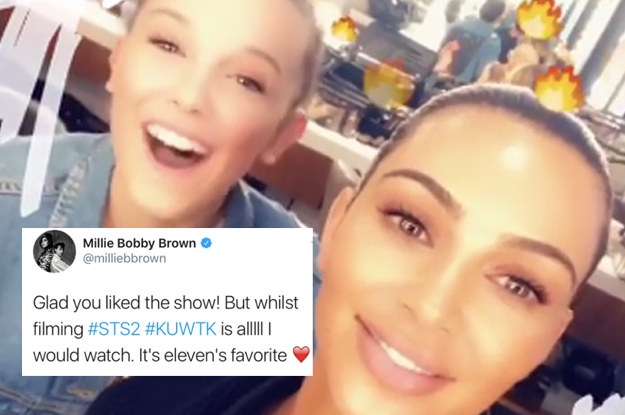 Kim Kardashian and Millie Bobby Brown Finally Met, and It Was