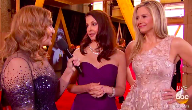 Ashley Judd and Mira Sorvino talked about the #MeToo movement on the ABC red carpet.