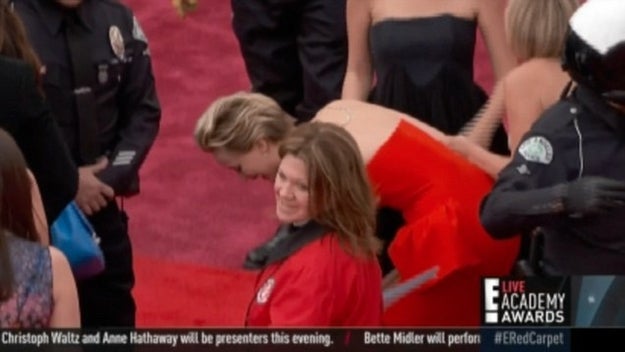 Remember when she walked the Oscars red carpet in 2014 and bit it? Equal parts delightful and relatable.