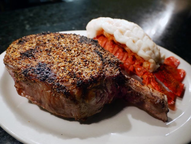 A porterhouse steak from Buffalo Chop House, NY, USA