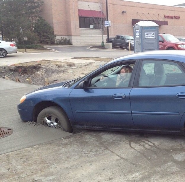 This driver's predicament: