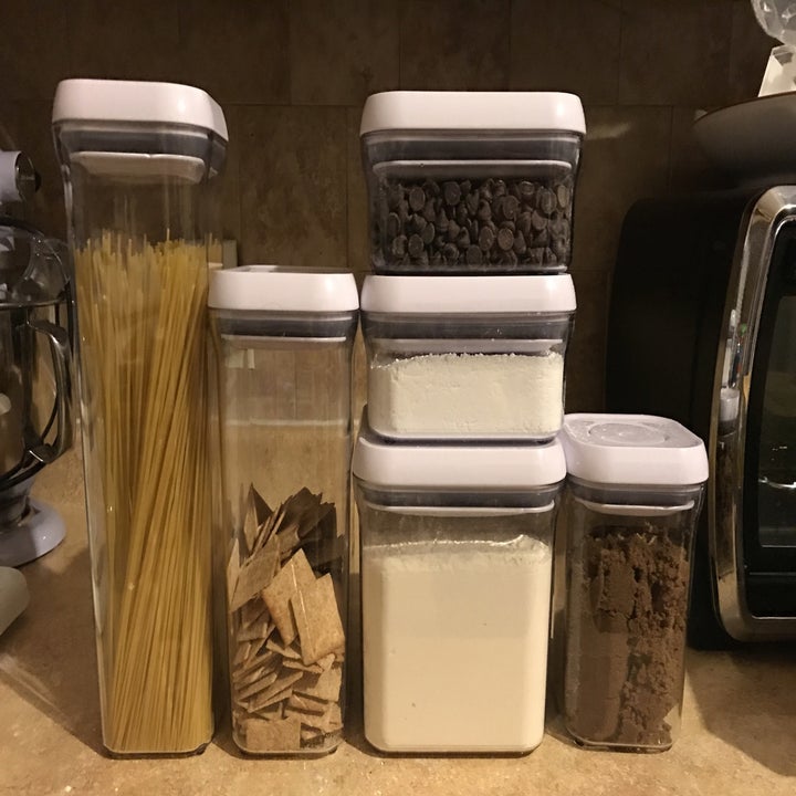 various food in containers