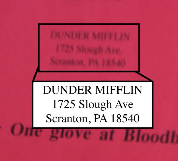 In The Office, the Scranton branch is located on Slough Ave. The Office U.K. was set in Slough, Berkshire, England.