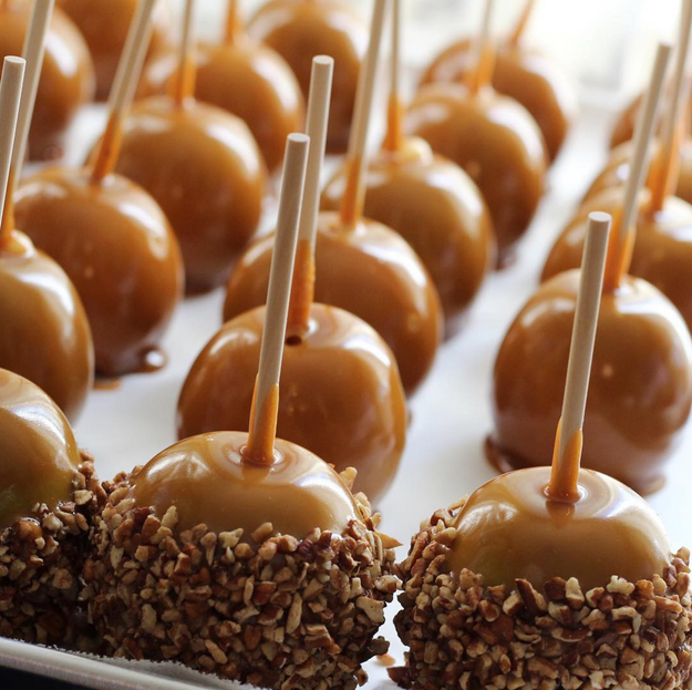 How 'bout we just leave the caramel work to this apple expert: