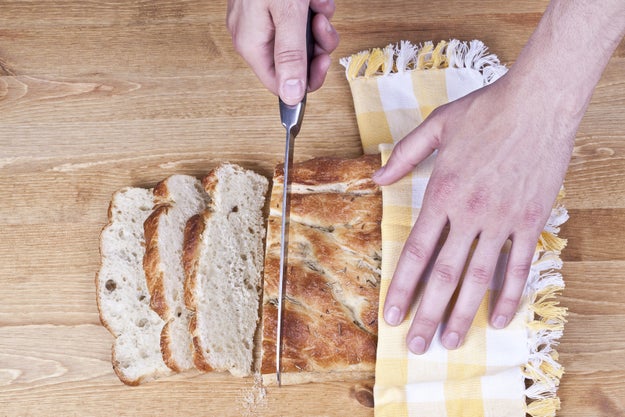 Don't cut into your bread as soon as it comes out of the oven.