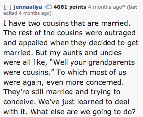 The curious case of the cousins: