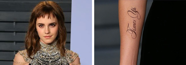 Emma Watson Speaks Out About 'Time's Up' Tattoo Mistake