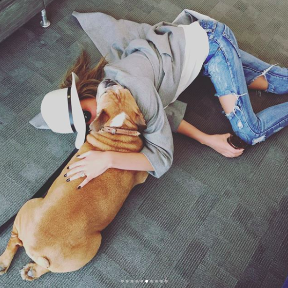 Chrissy Teigen took to social media on Wednesday to announce that her beloved pet dog, Puddy, "has gone on to the pup heavens."