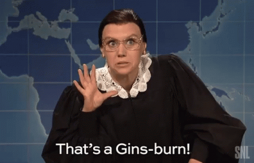Kate McKinnon as RBG on Saturday Night Live's "Weekend Update."