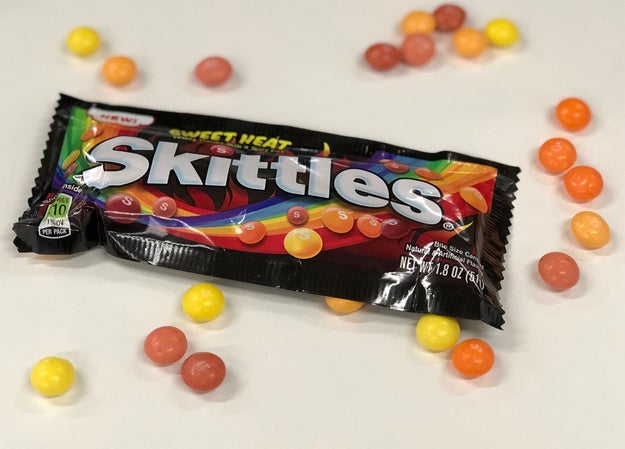 So, Skittles recently released a “Sweet Heat” option that features “fruity flavors with a spicy kick.”