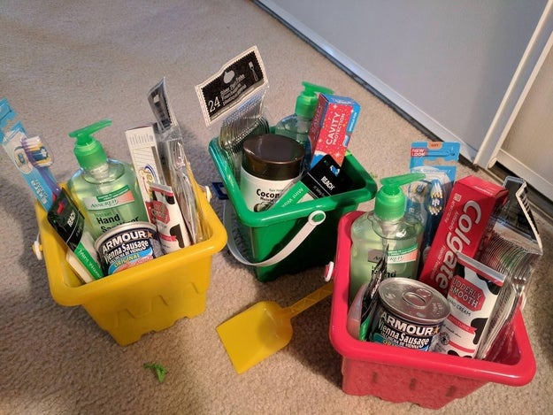 The kids who received these Easter baskets as an April Fool's prank.