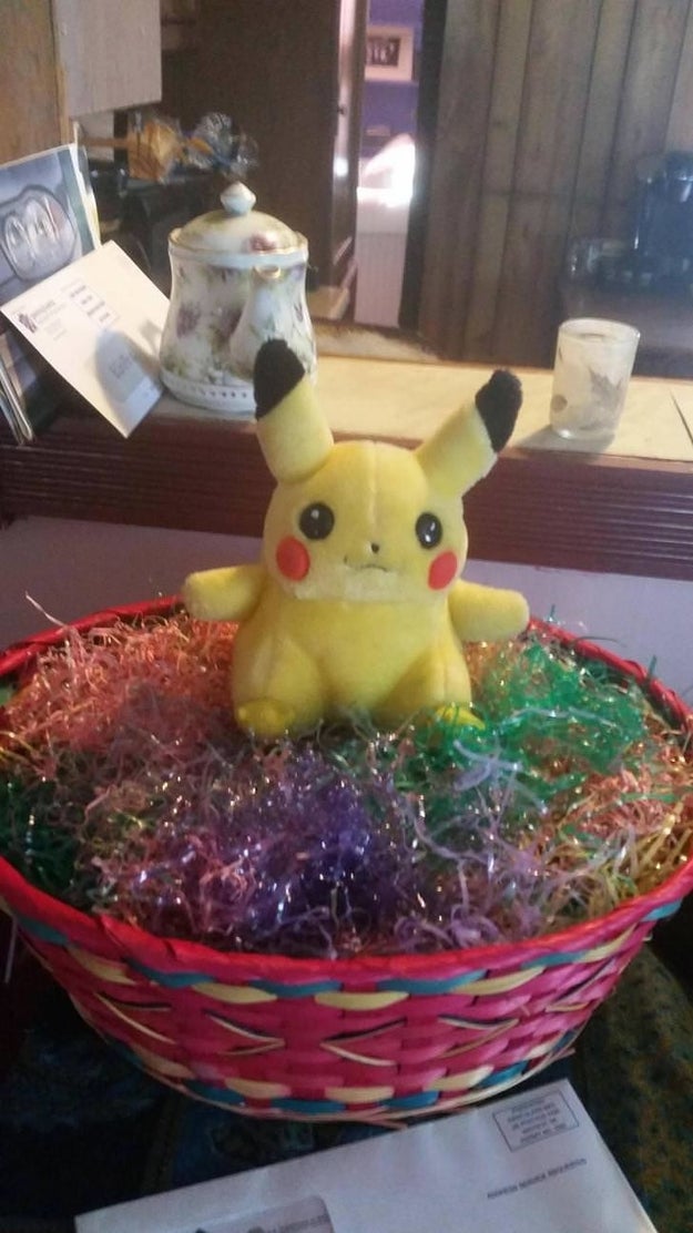 This grandma who put out an adorable Easter bunny decoration she found at the store.