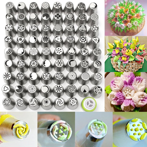 A 70-piece decorating tip set that'll make your noms almost too pretty to even eat.