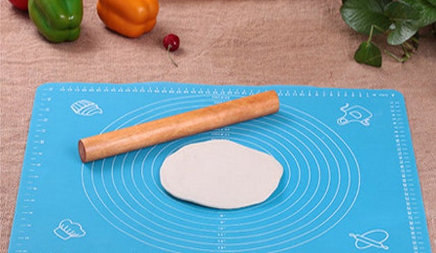 A silicone rolling mat that'll make flattening your dough easy peasy, lemon (bar) squeezy.