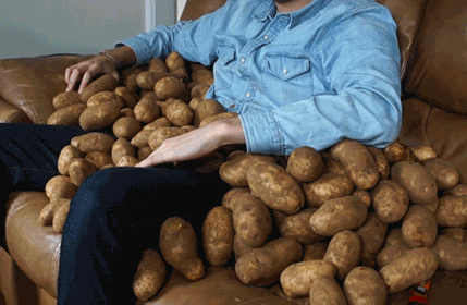 When my girlfriends and I were just hitting puberty we wanted a way to tell each other we were on our periods without anyone else knowing, so we all would call it our "Potato." To this day we still use it if we're in public and the other always knows what is being said!—djpowpowMy roommates and I started calling it “larger potato” because we saw some post about how the uterus is the size of a potato and swells to the size of a larger potato during your period.– emilymariec3