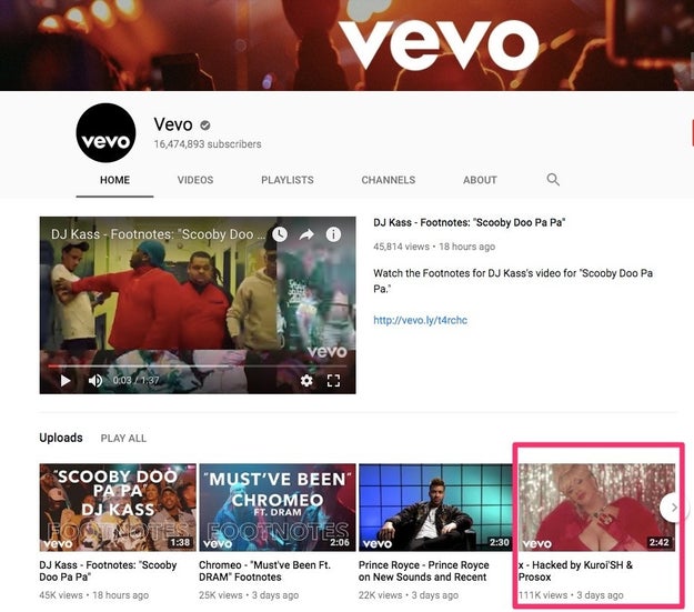 Hackers targeted more than a dozen high-profile artists' videos on YouTube Tuesday, including deleting the video for the hit Luis Fonsi song “Despacito."