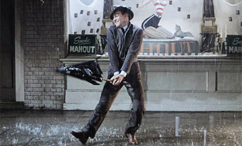 Gene Kelly performed the title number in Singin' In The Rain with a fever of 103°F.