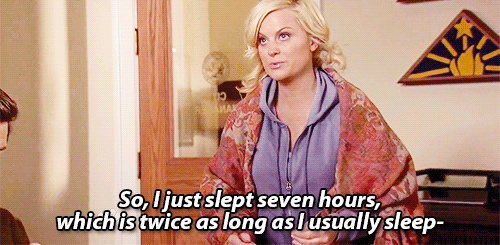 What my sleep habits look like now.