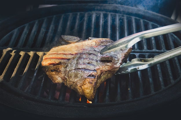 If your meat is sticking to the grill, it probably isn't ready to flip yet.