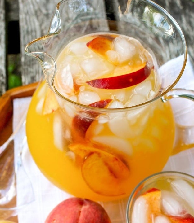 Sparkling Spiked Peach Lemonade