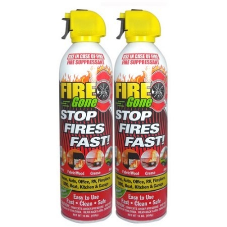 Fire extinguisher spray for when emergencies do happen. Safety first!