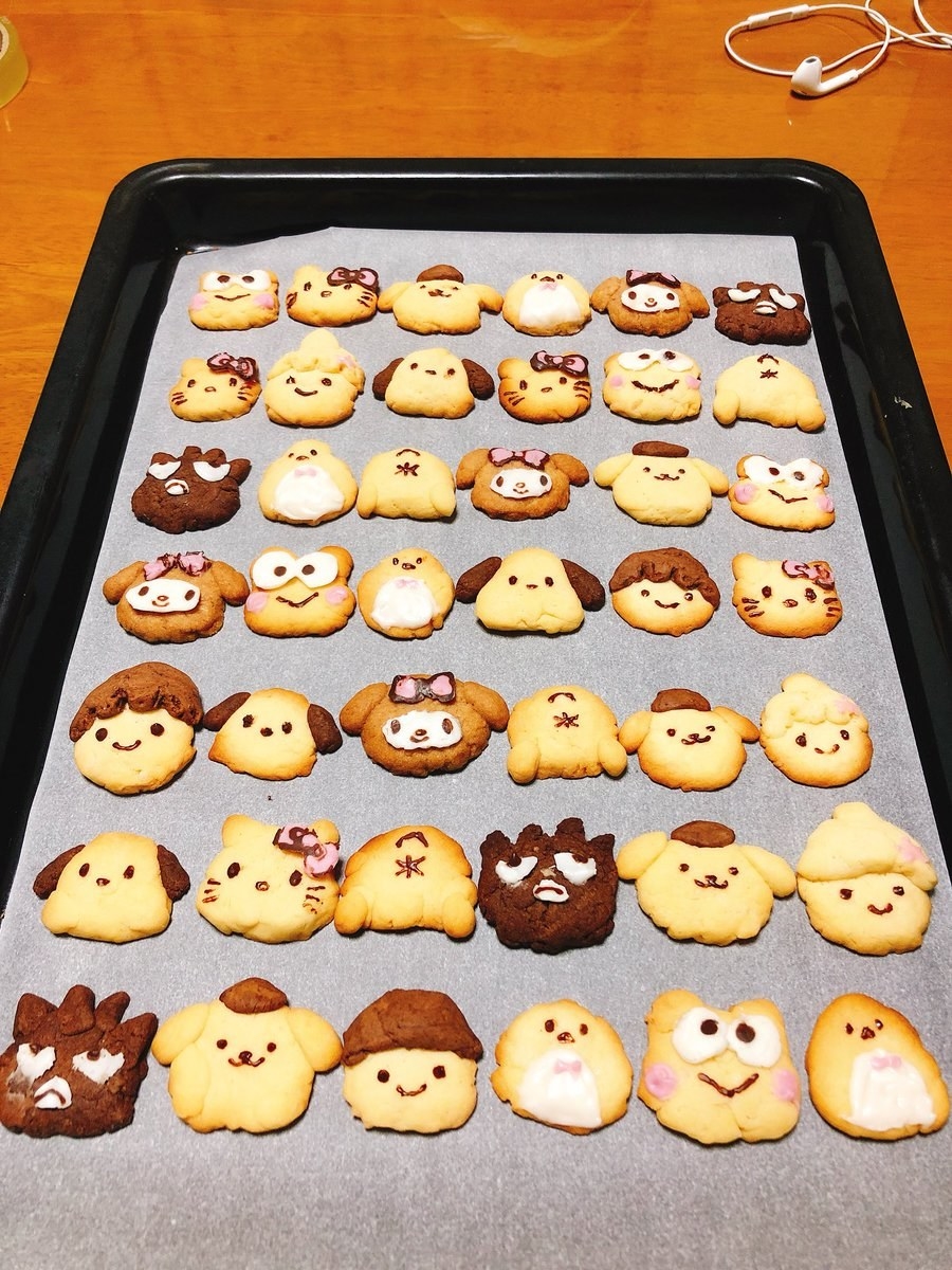サンリオキャラクターの 手作りクッキー が超かわいいから見て