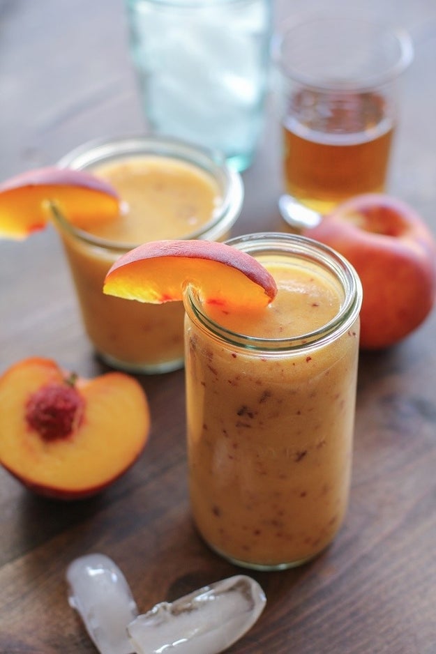 Big Batch Peach Bourbon Slush