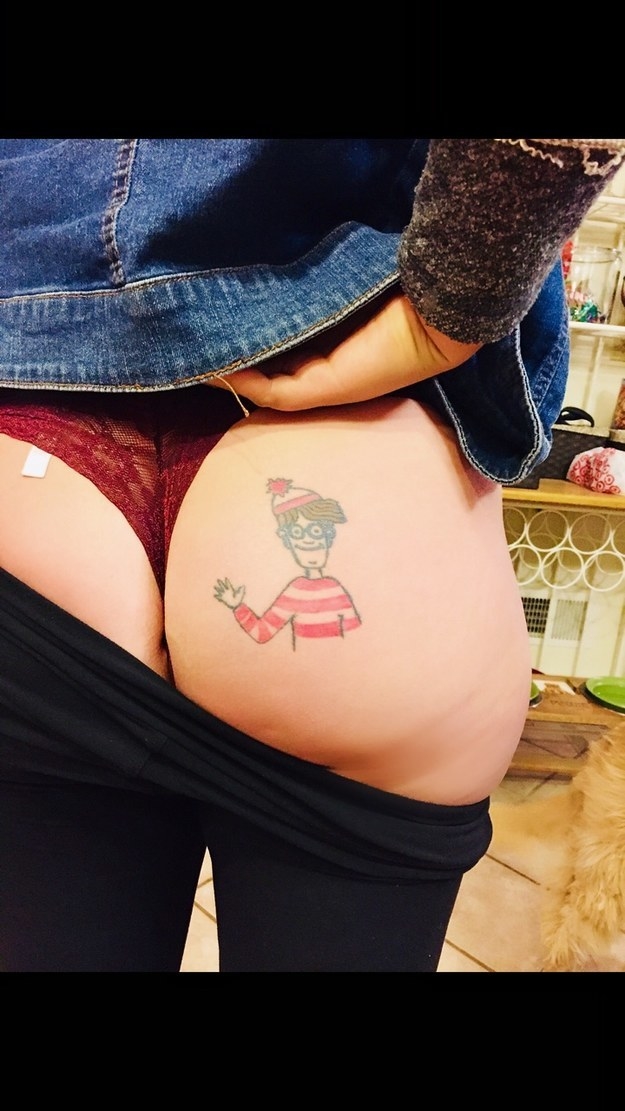 the girl with asshole tattoo