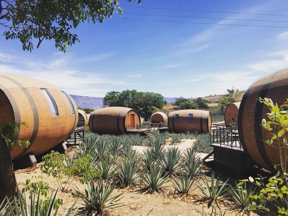 They can even opt to spend the night in a barrel-shaped room equipped with all the modern amenities.