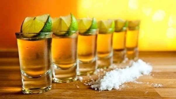 Despite the attempt to shield the burning sensation with salt and lime, each shot would shock the whole body as it travelled down from the throat to the fingertips.