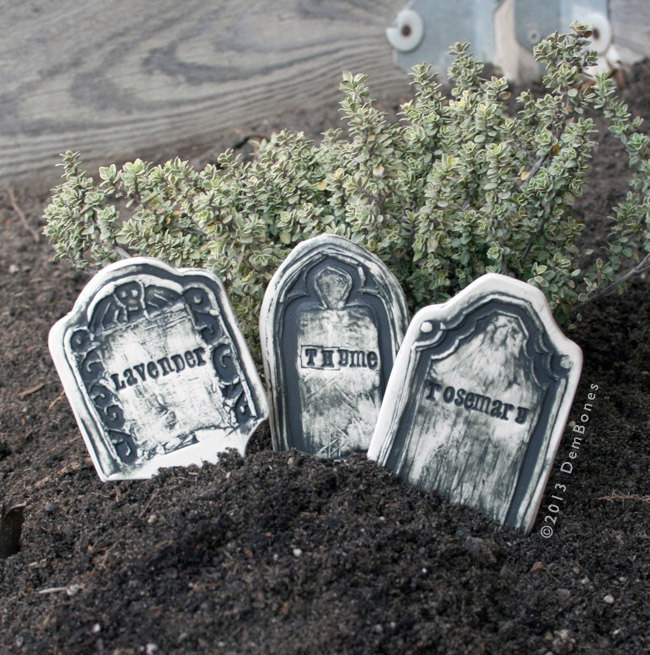 tombstone-style seed markers
