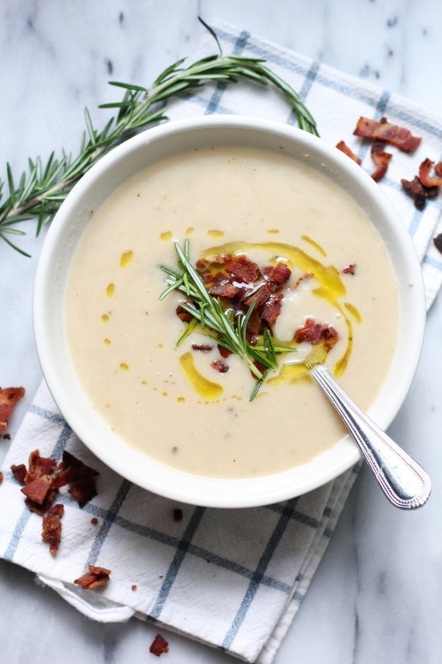 Use puréed white beans to make creamy soups (like chowders or bisques) without the cream.